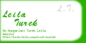 leila turek business card